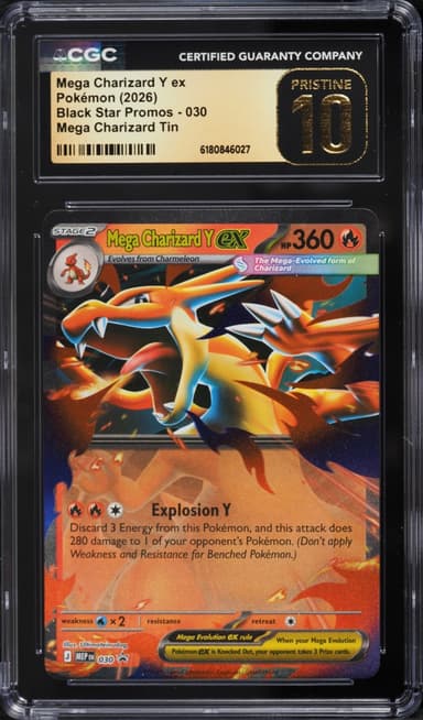 Pokemon Mega Evolution Black Star Promo Tin Mega Charizard Y Ex #30