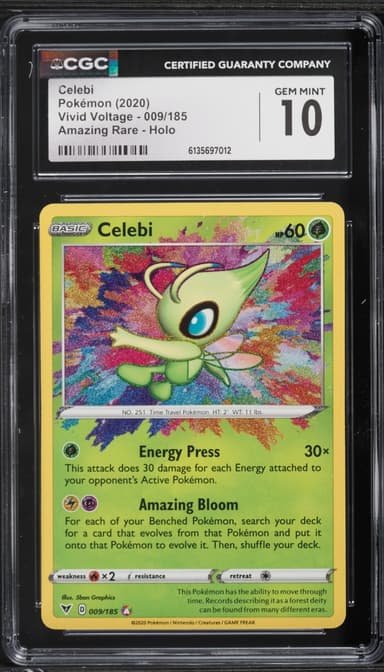 Pokemon Sword & Shield Vivid Voltage Amazing Rare Celebi #9
