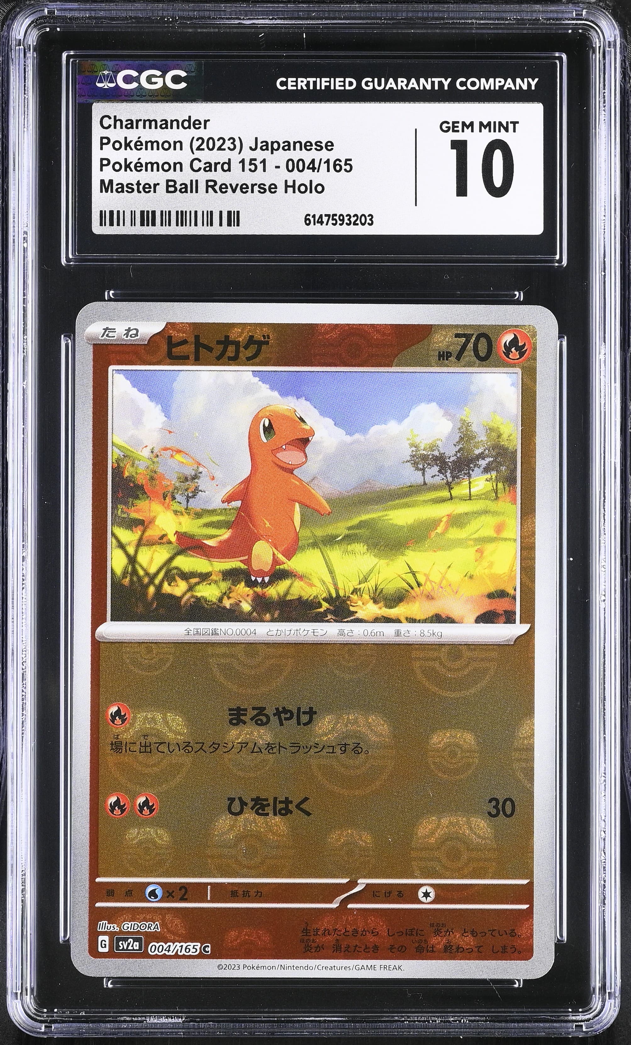 Charmander Master Ball Reverse Holo