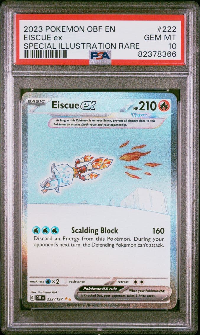 2023 #222 Eiscue EX PSA 10 Obf E