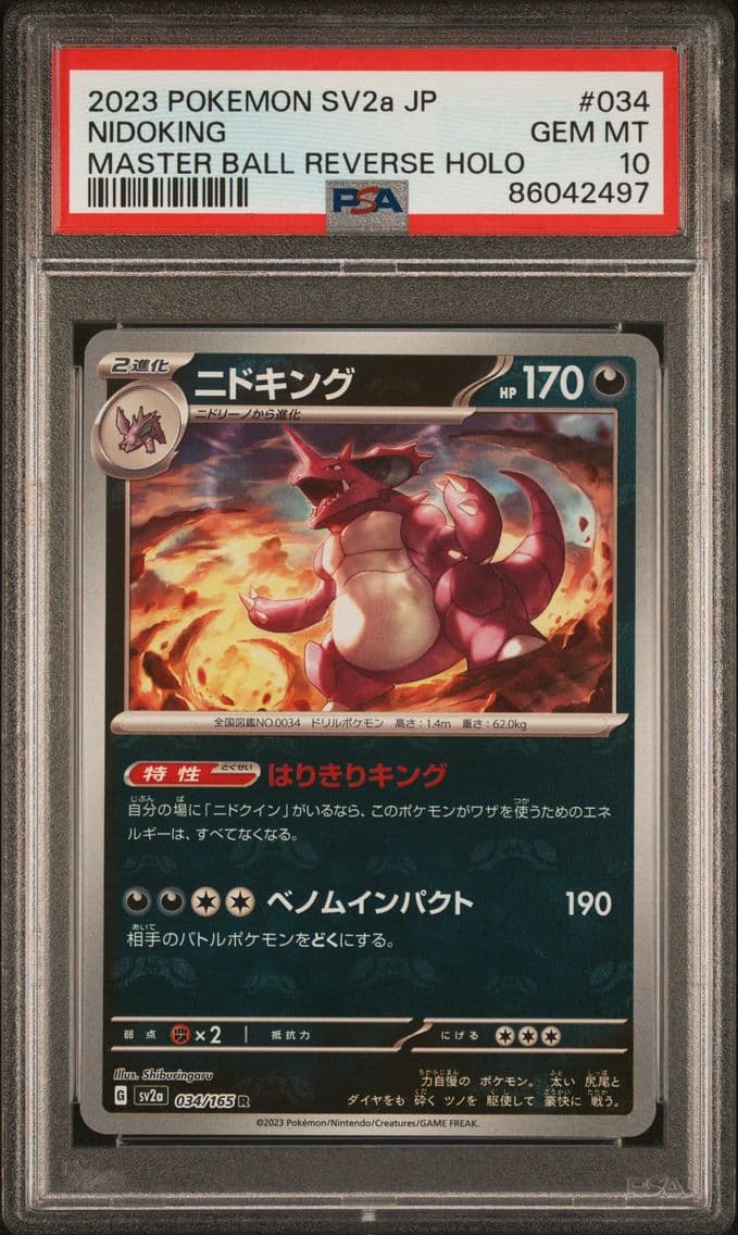 2023 #034 Nidoking Master Ball R