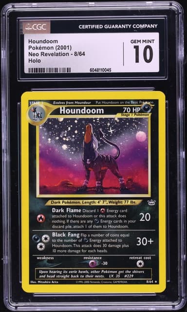 Pokemon Neo Revelation Holo Houndoom #8