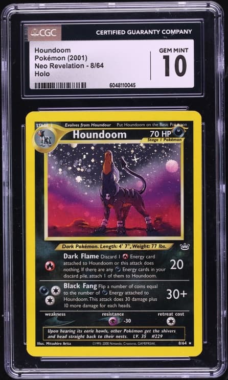 Pokemon Neo Revelation Holo Houndoom #8