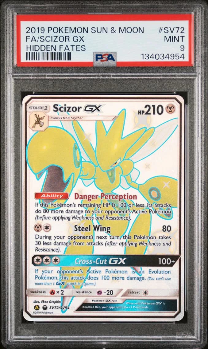 2019 #SV72 Full Art/Scizor GX PS