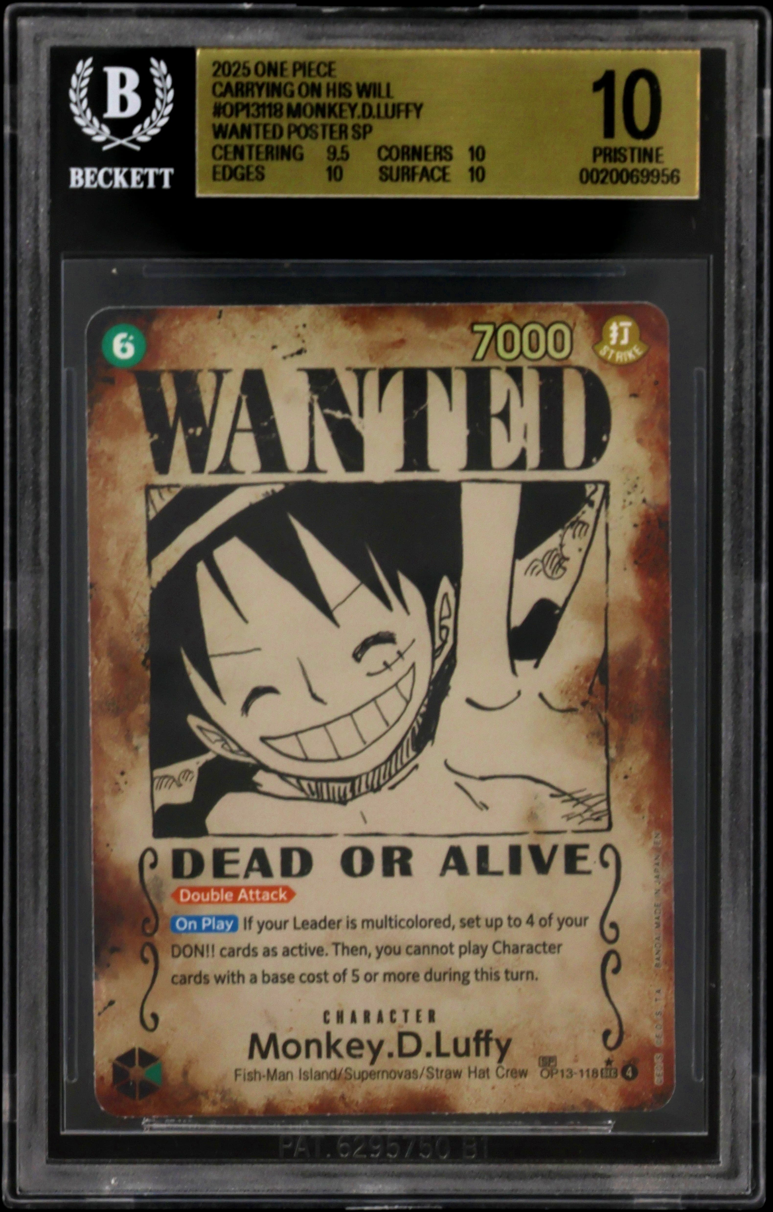 Monkey.D.Luffy WANTED POSTER SP