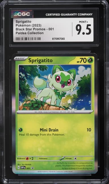Pokemon Scarlet & Violet Black Star Promo Paldea Collection Sprigatito #001
