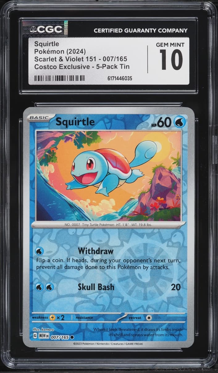 Pokemon Scarlet & Violet 151 Costco Exclusive Squirtle #7
