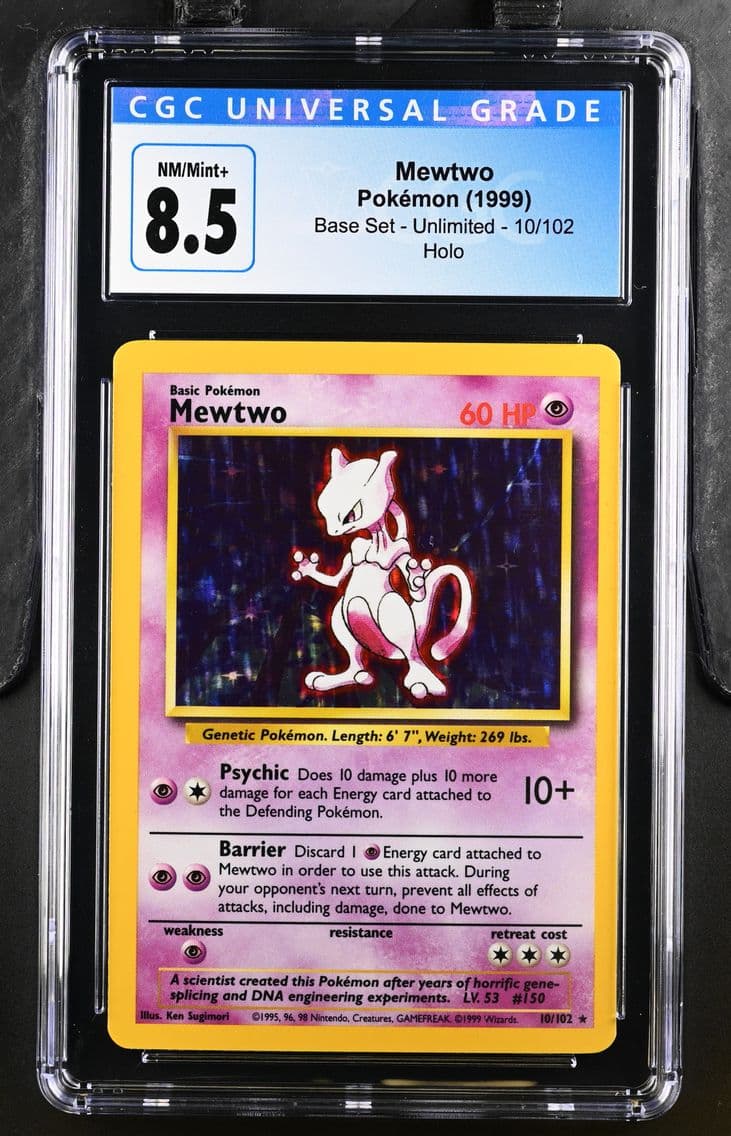 1999 #10 Mewtwo CGC 8.5 Base Set