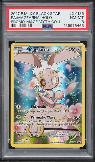 Pokemon XY Black Star Promo Mythical Collection Full Art Magearna #XY186