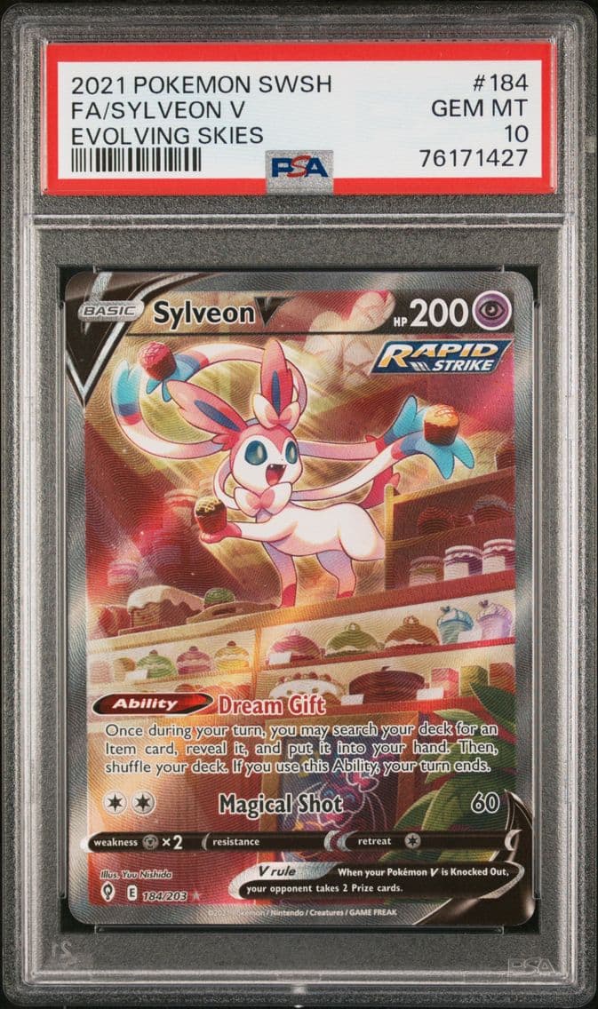 2021 #184 Full Art/Sylveon V PSA