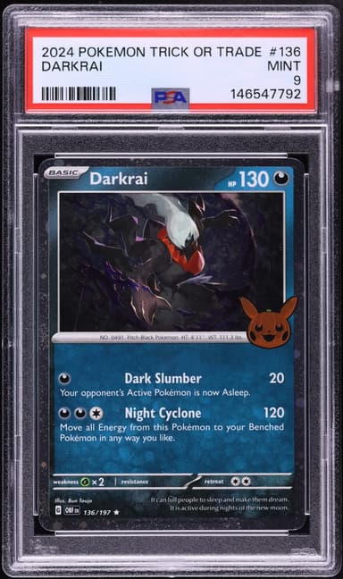 Pokemon Scarlet & Violet Obsidian Flames Trick Or Trade Holo Darkrai #136