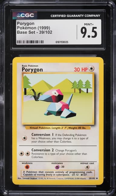 Pokemon Base Set Porygon #39