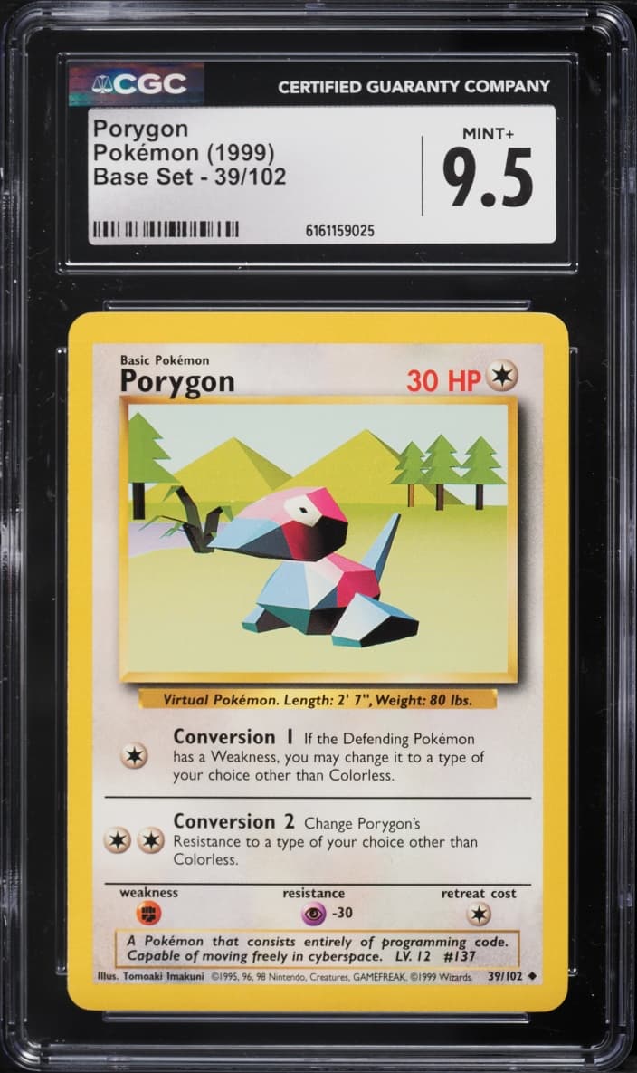 Pokemon Base Set Porygon #39