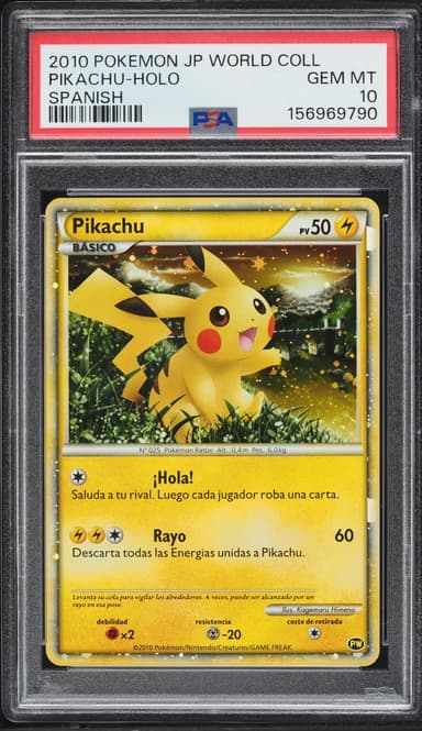 Pokemon Spanish World Collection Holo Pikachu