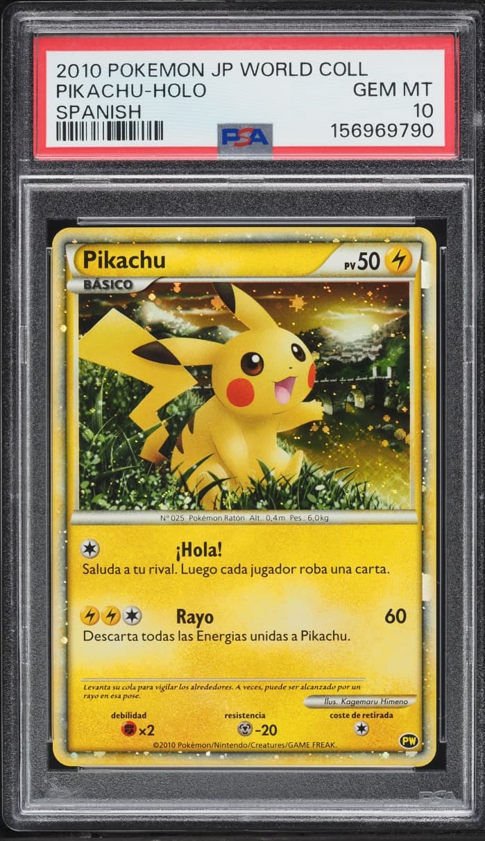 Pokemon Spanish World Collection Holo Pikachu
