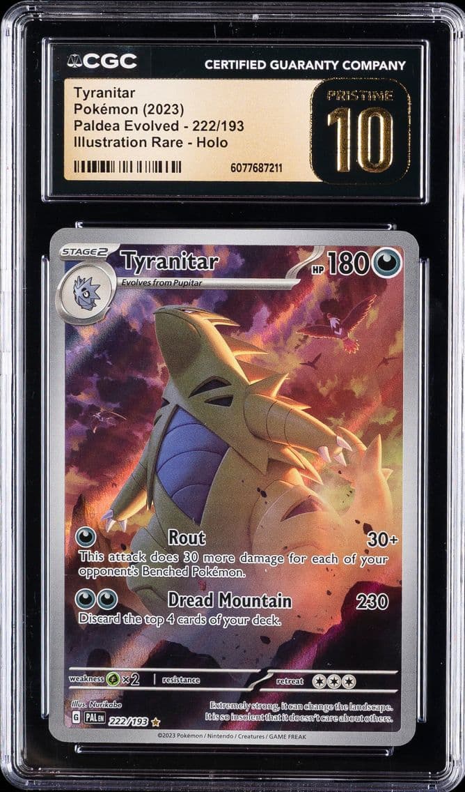 2023 #222 Tyranitar CGC 10 Prist