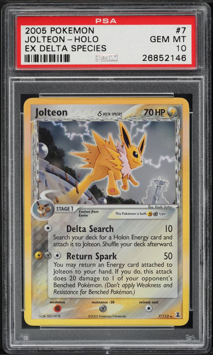 Pokemon EX Delta Species Holo Jolteon #7