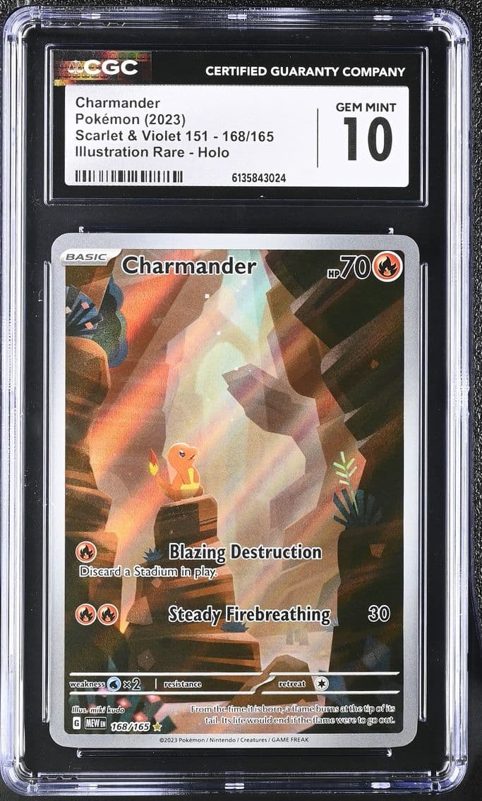 2023 #168 Charmander CGC 10 Scar