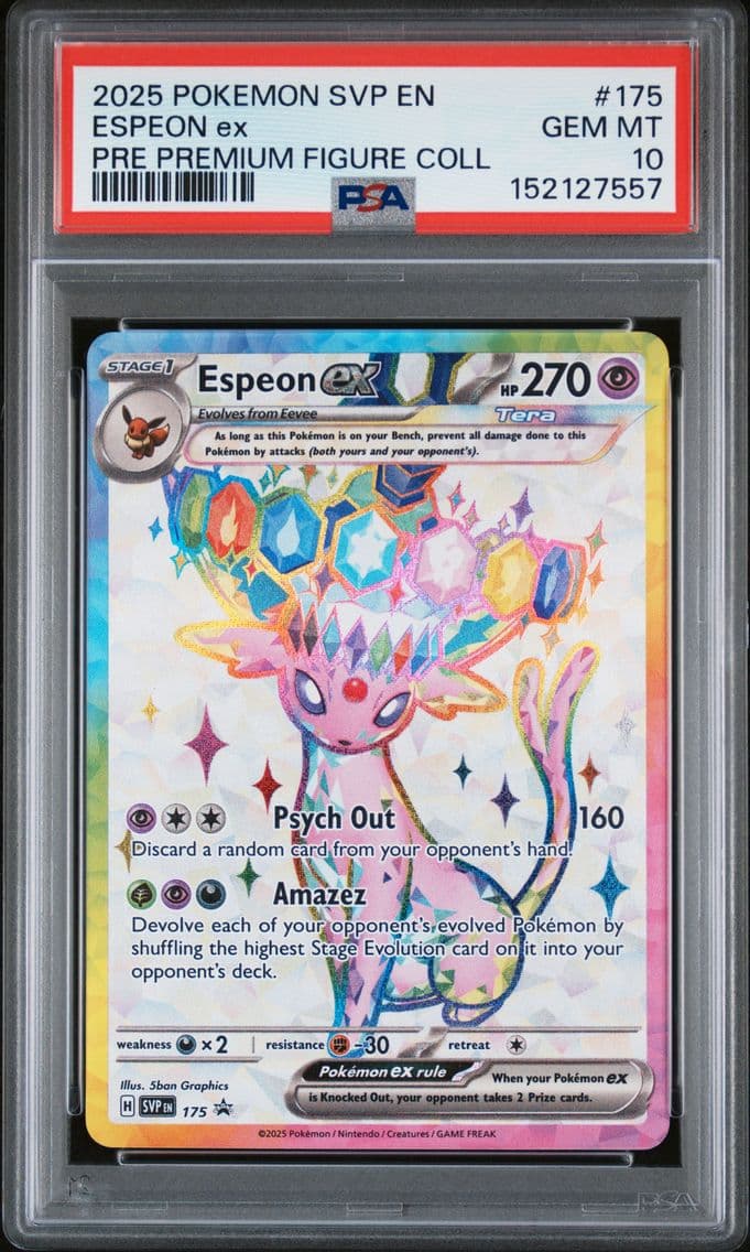 2025 #175 Espeon EX PSA 10 Svp E
