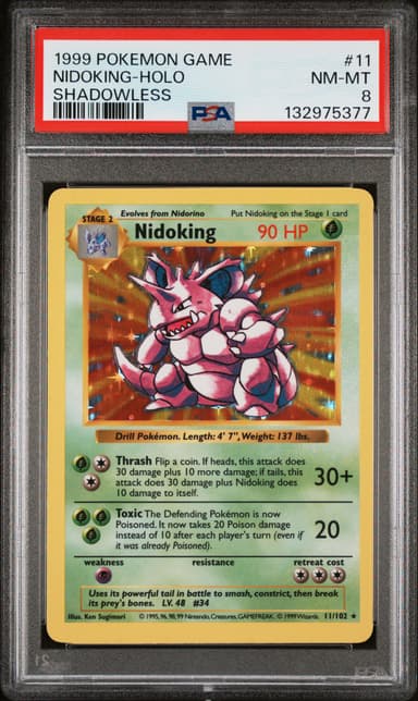 Nidoking-Holo Shadowless