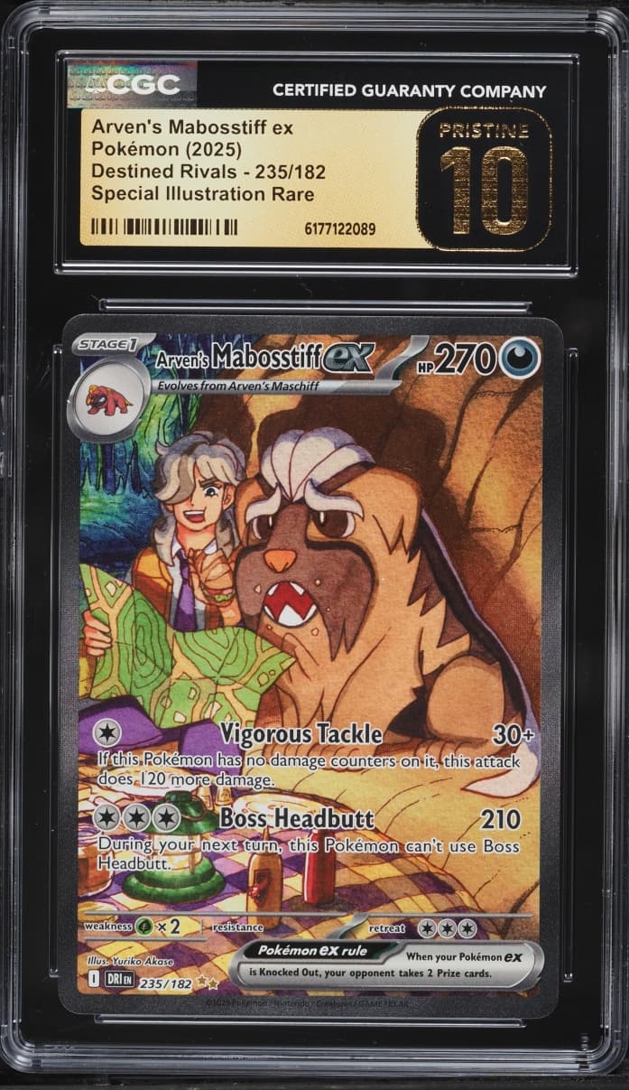 Pokemon Scarlet & Violet Destined Rivals SIR Arven's Mabosstiff EX #235
