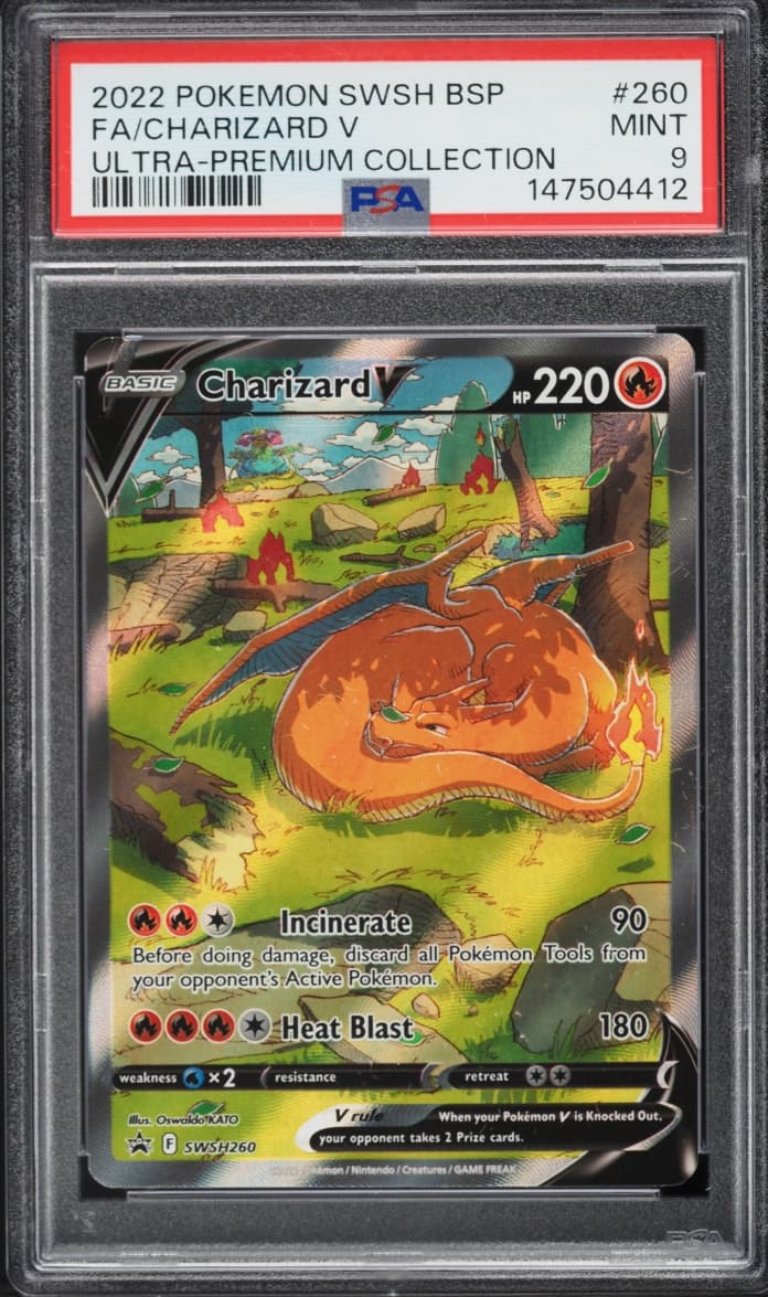 Pokemon Sword & Shield Promo Ultra Premium Full Art Charizard V #SWSH260