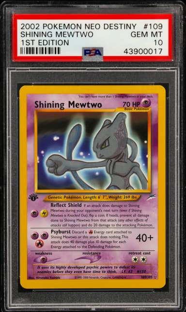 Shining Mewtwo 1st Edition