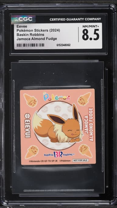 Pokemon Japanese Stickers Baskin Robins Jamoca Almond Fudge Eevee