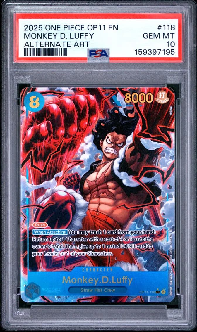 2025 #118 Monkey D. Luffy PSA 10