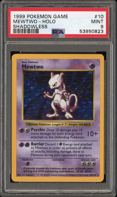 Mewtwo-Holo Shadowless