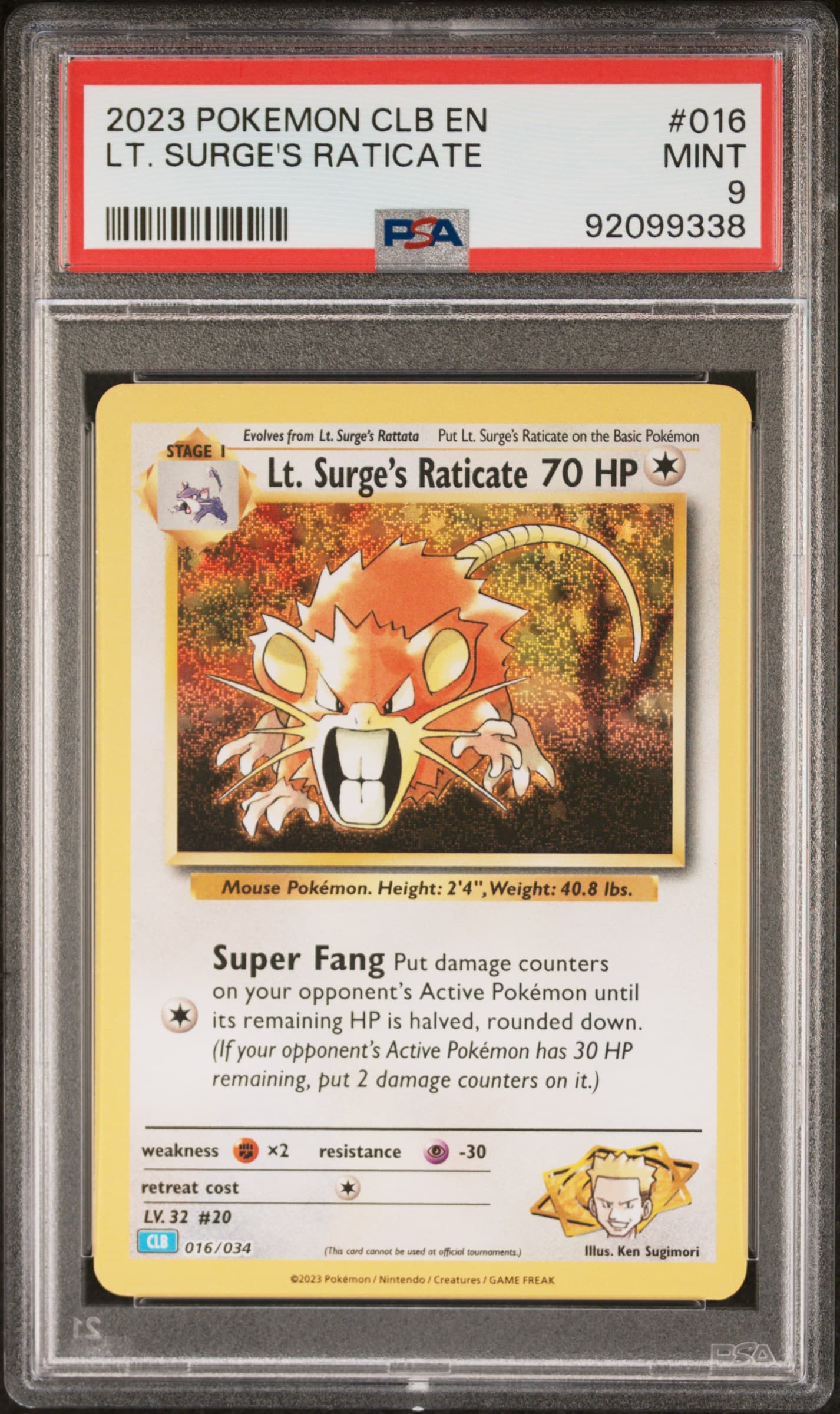 LT. Surge's Raticate