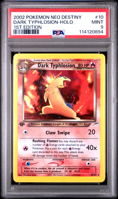 Dark Typhlosion-Holo 1st Edition