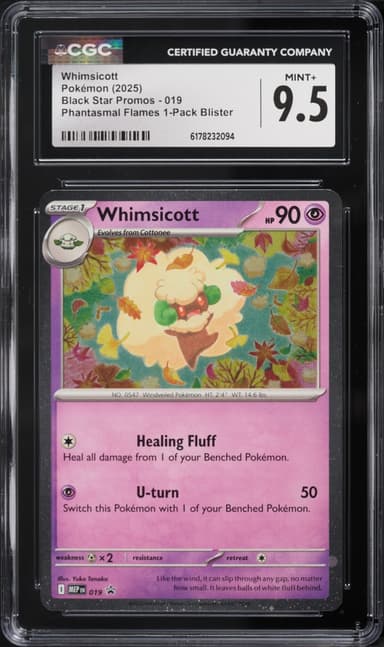 Pokemon Mega Evolution Promo Phantasmal Flames 1 Pack Blister Whimsicott #019