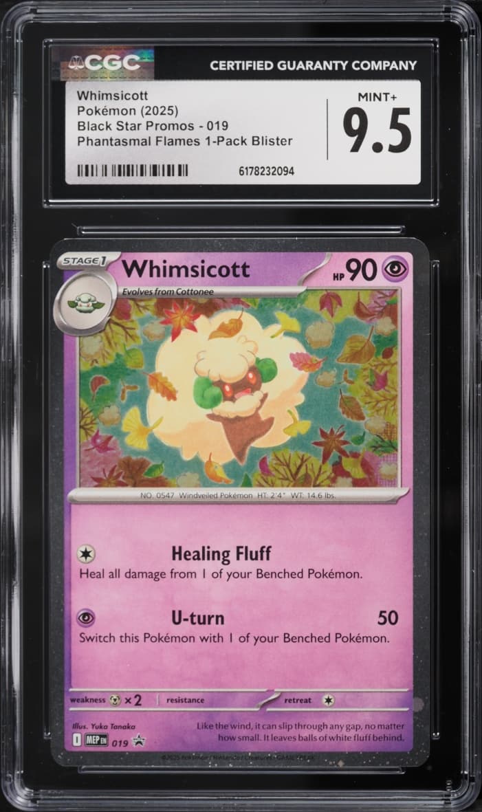 Pokemon Mega Evolution Promo Phantasmal Flames 1 Pack Blister Whimsicott #019