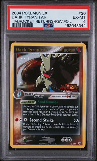 Dark Tyranitar-Reverse Foil