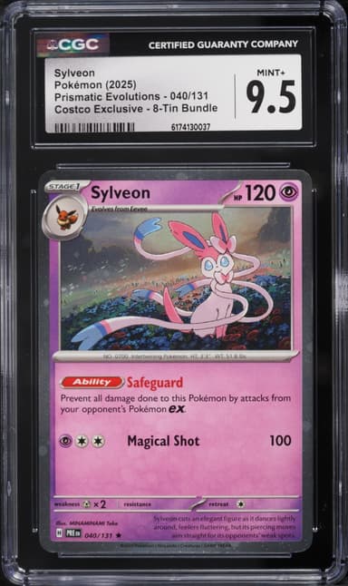 Pokemon Scarlet & Violet Prismatic Evolutions Costco Exclusive Sylveon #40