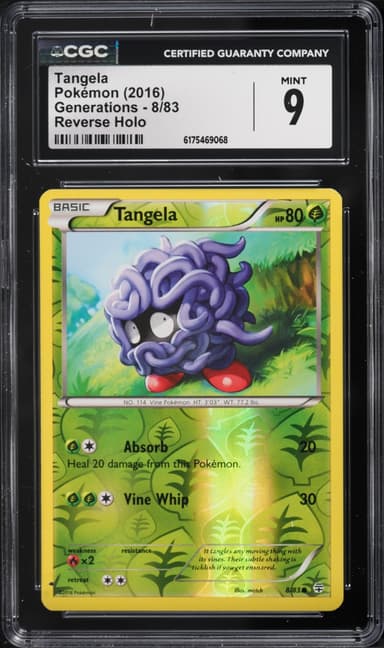 Pokemon XY Generations Reverse Holo Tangela #8
