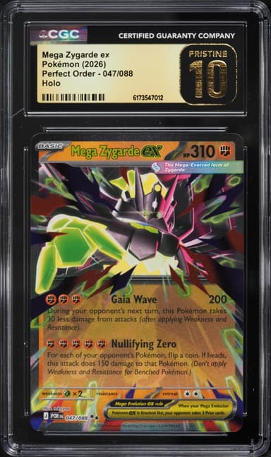 Pokemon Mega Evolution Perfect Order Holo Mega Zygarde ex #47