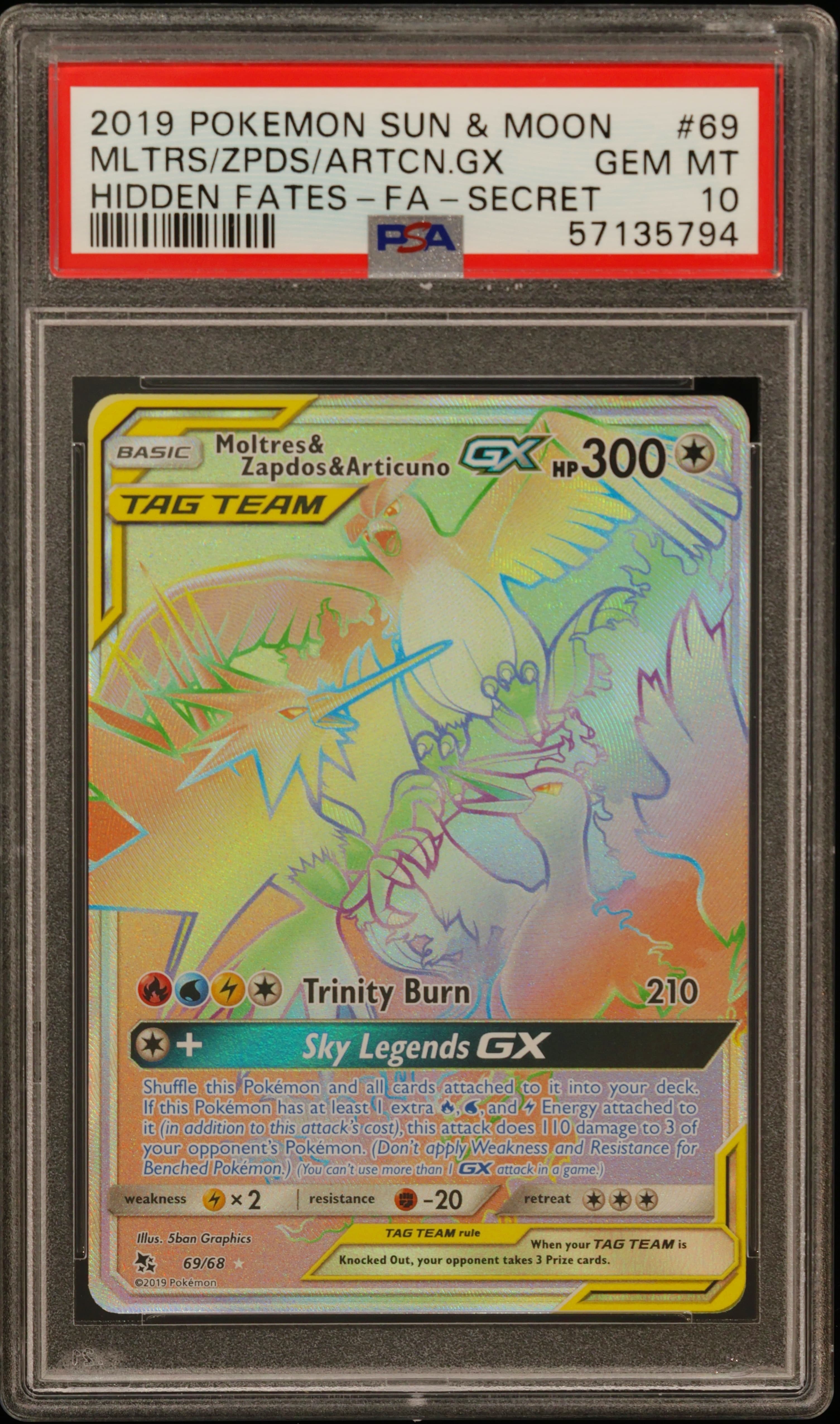 Full Art/Moltres & Zapdos & Articuno GX