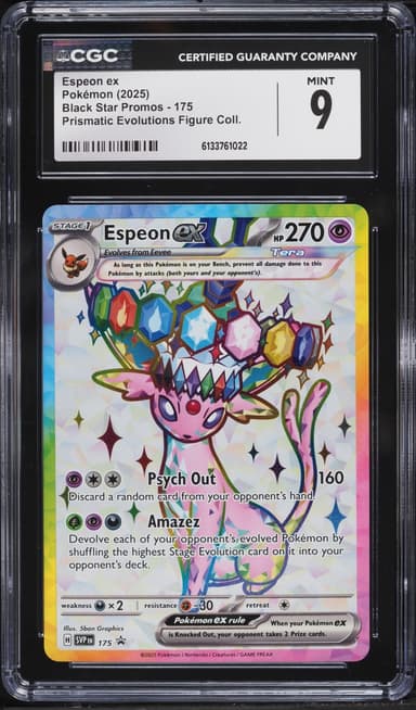 Pokemon SV Promo Prismatic Evolutions Premium Figure Full Art Espeon Ex #175