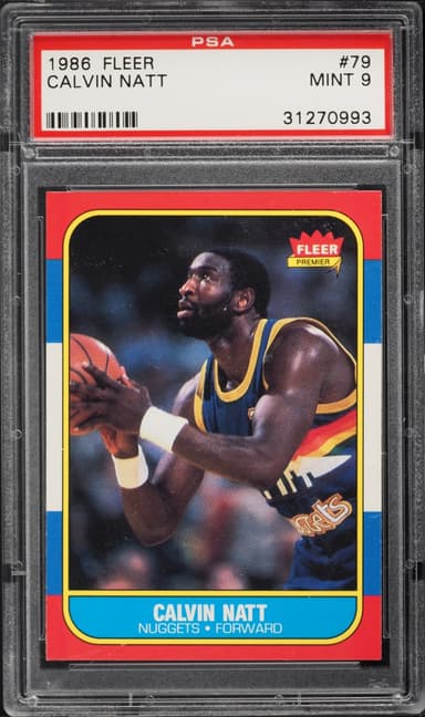Fleer Basketball Calvin Natt #79