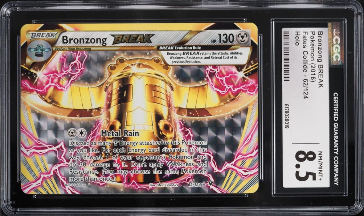 Pokemon XY Fates Collide Holo Bronzong BREAK #62