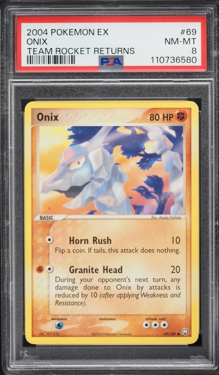 Pokemon EX Team Rocket Returns Onix #69