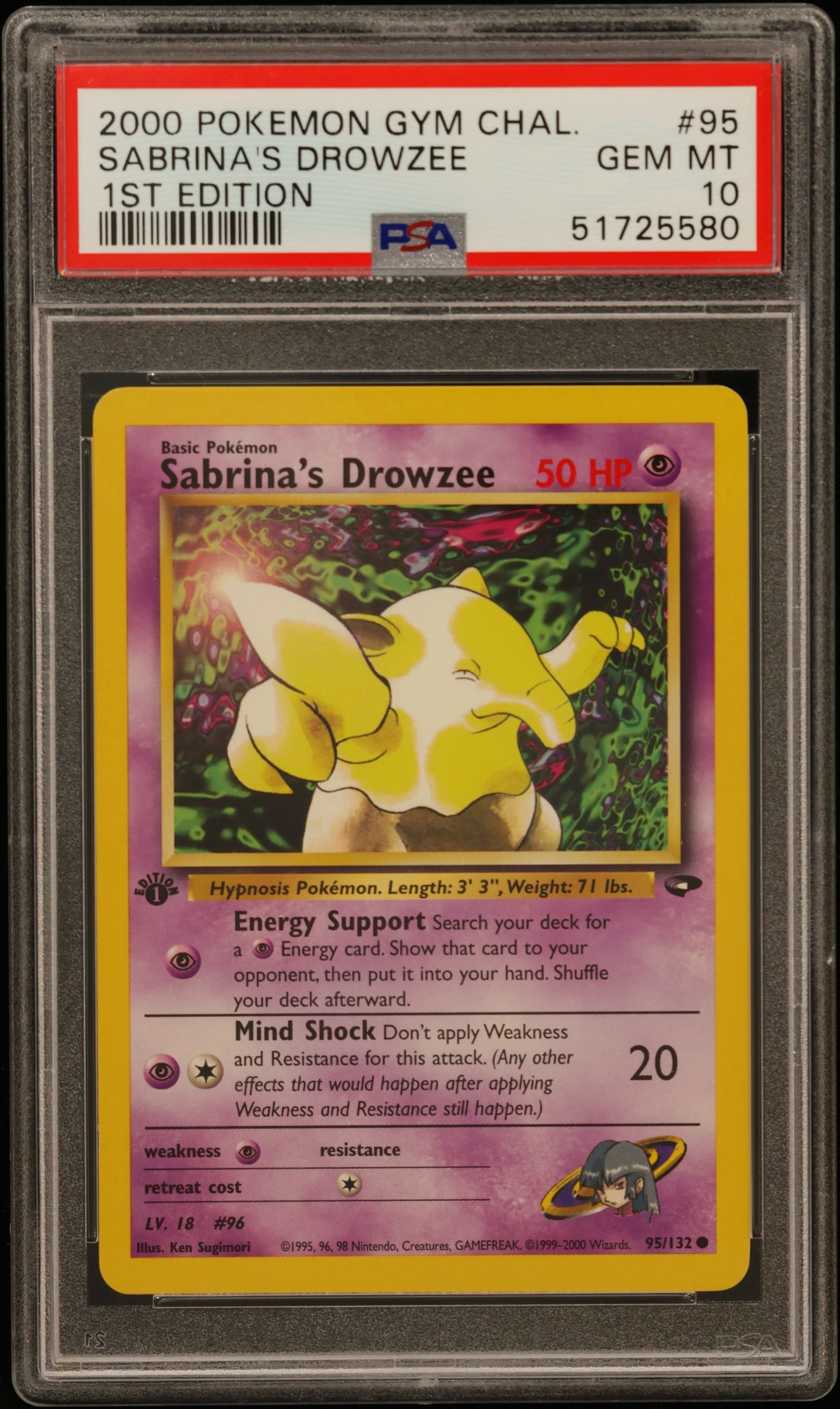 Sabrina's Drowzee 1st Edition
