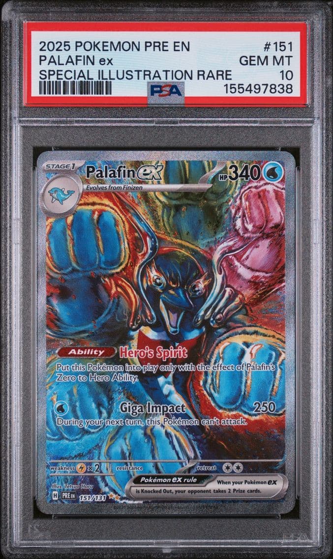 2025 #151 Palafin EX PSA 10 Pre 