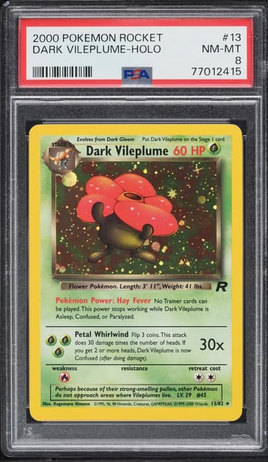 Pokemon Team Rocket Holo Dark Vileplume #13