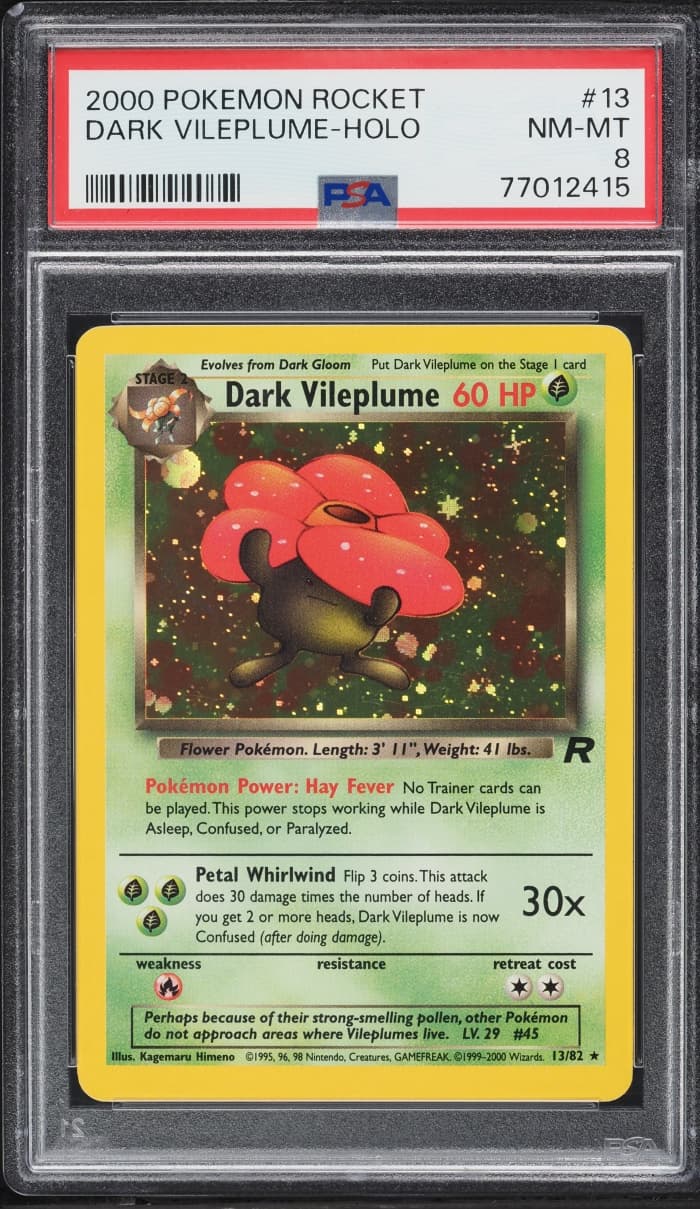 Pokemon Team Rocket Holo Dark Vileplume #13