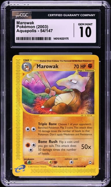 Pokemon Aquapolis Marowak #54