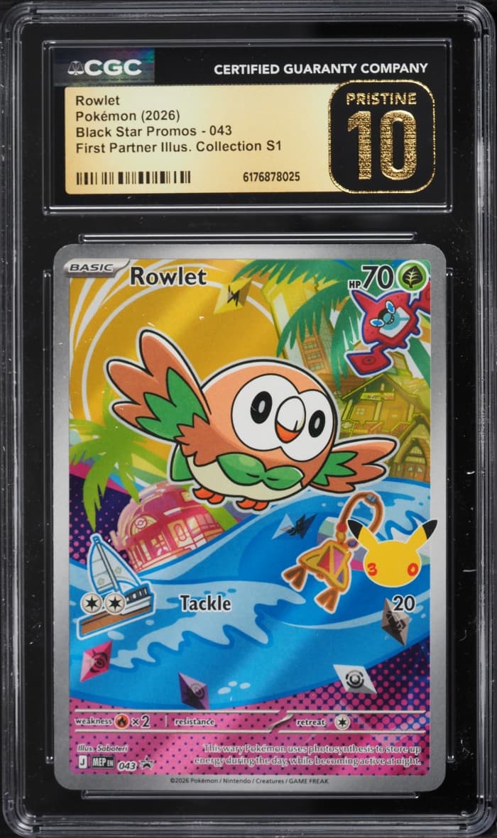 Pokemon Mega Promo First Partner Illustration S1 Full Art Rowlet #43