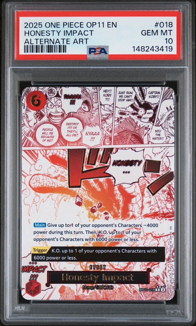 2025 #018 Honesty Impact PSA 10